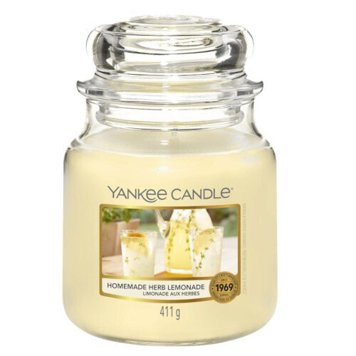 Yankee Candle Homemade Herb Lemonade восковая свеча Другое Имбирь, Лемон Прозрачный, Белый 1 шт 10.00114.0042