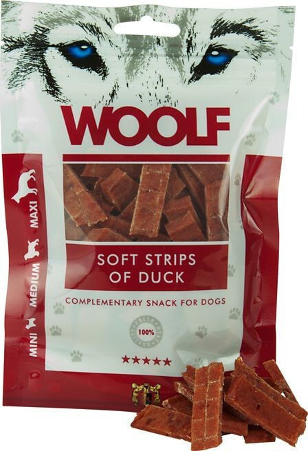 Лакомство для собак Brit WOOLF 100g SOFT STRIPE DUCK