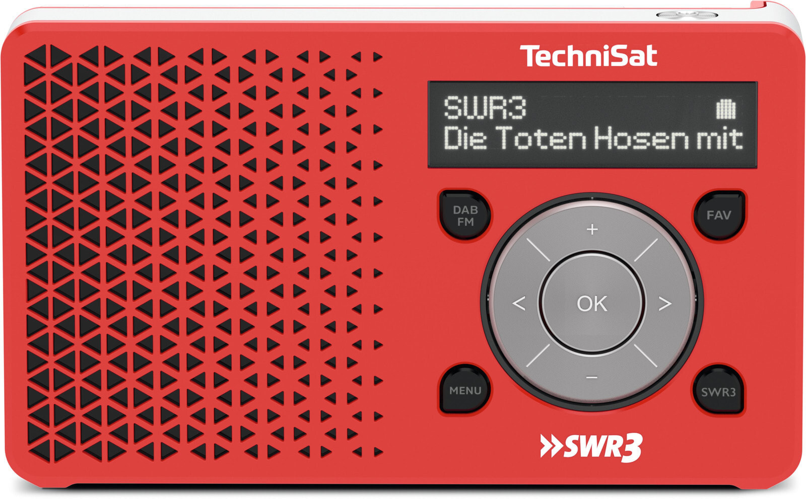 TechniSat DigitRadio 1 Персональный Цифровой Красный, Белый 0023/4997