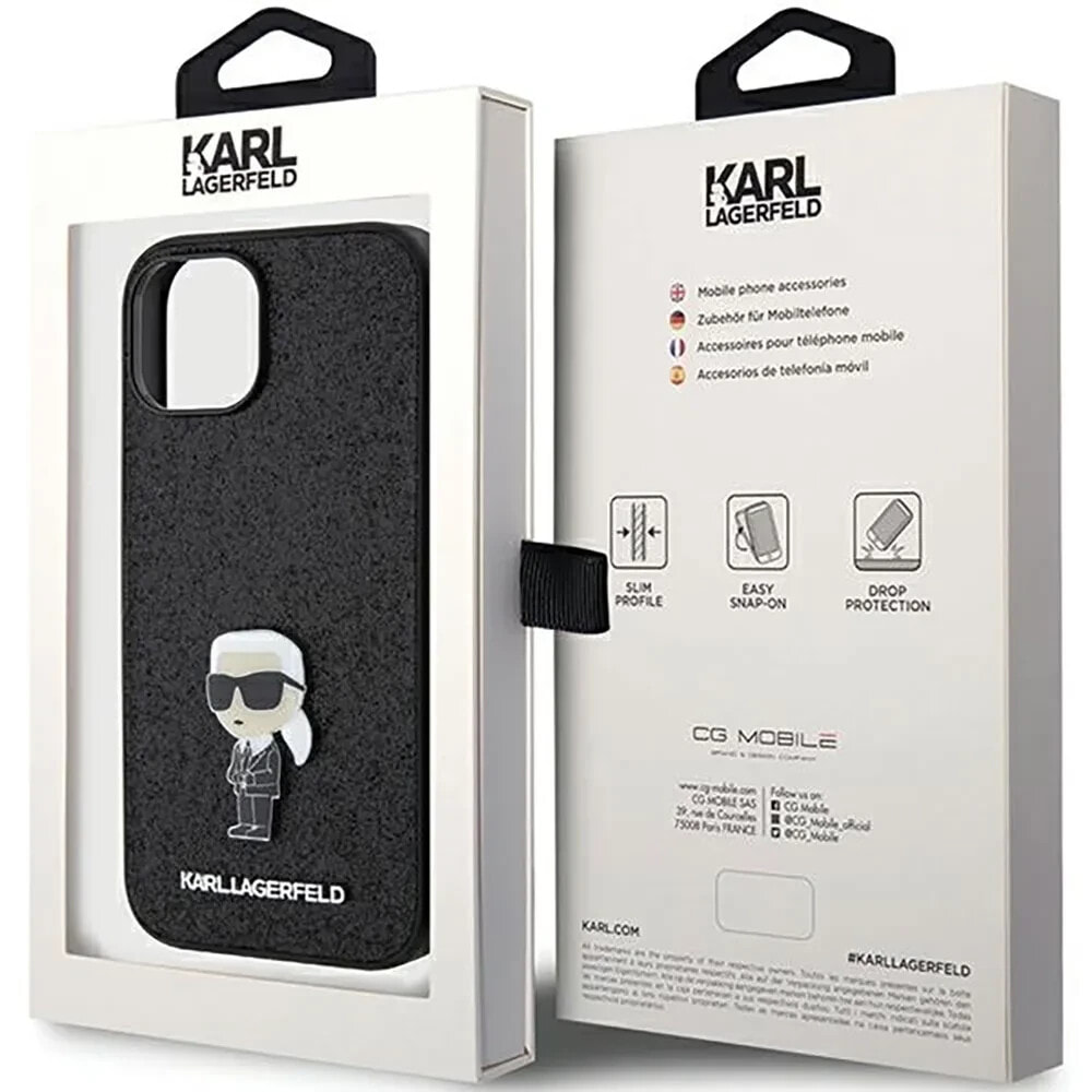 KARL LAGERFELD Klhcp15Sgknpsk iPhone 151413 6.1 Fixed Ikonik Pin phone case