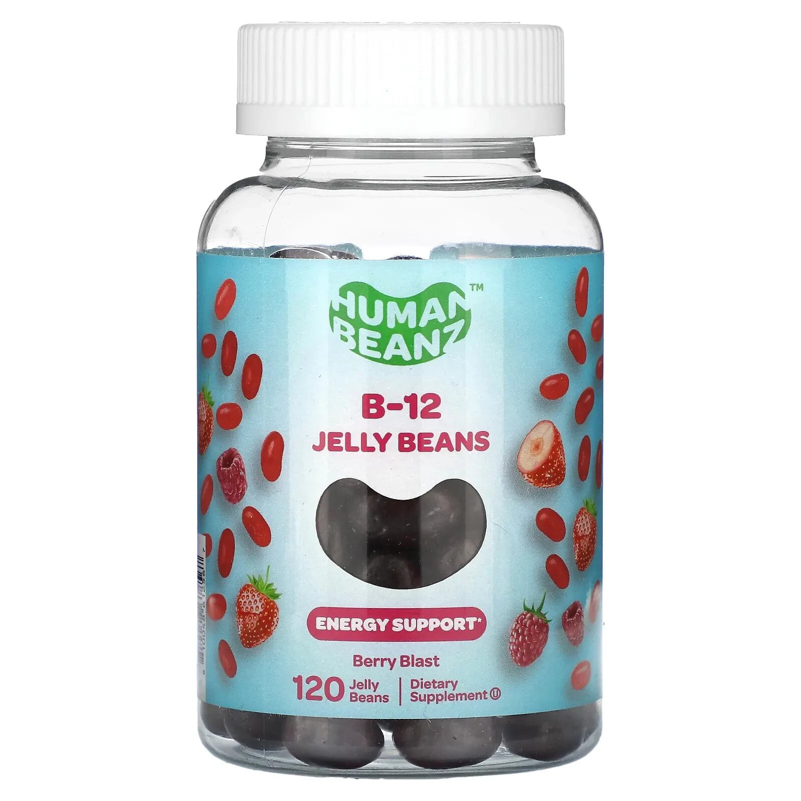 B-12 Jelly Beans, Berry Blast, 120 Jelly Beans