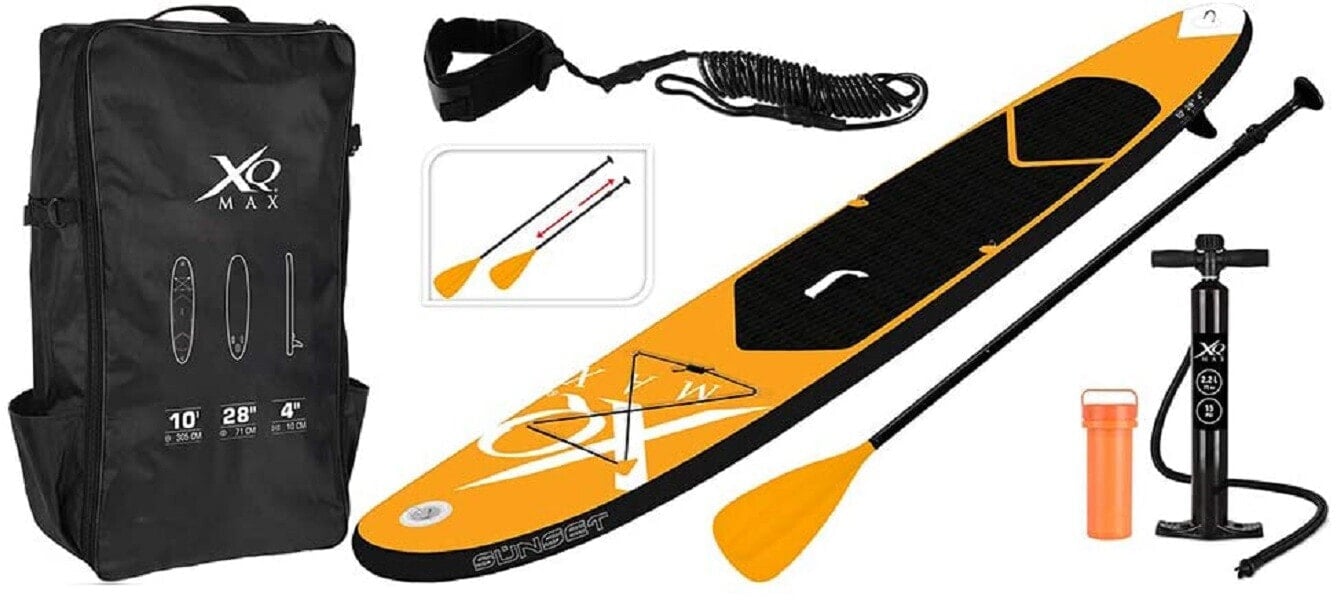 WAIKIKI 305 cm SUP Stand Up Paddle-Board Komplettset in orange / schwarz