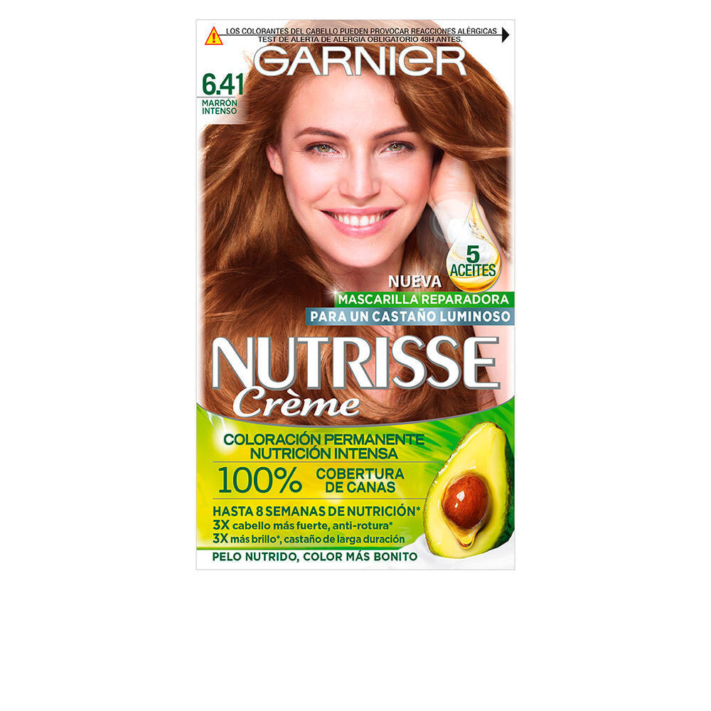 Garnier Nutrisse Creme Nourishing Color 6,41-sweet amber Питательная масляная краска для волос