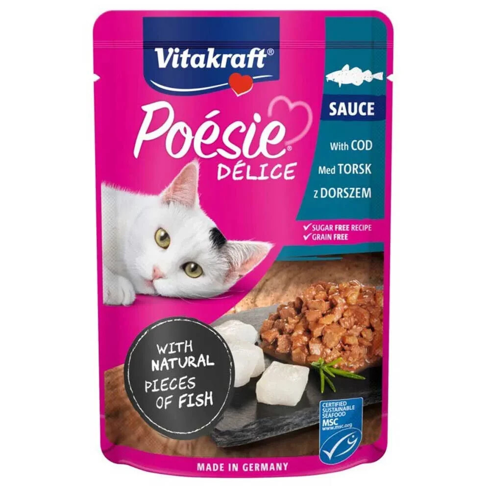 VITAKRAFT Poesie Delice blackfish wet food for cat 85g