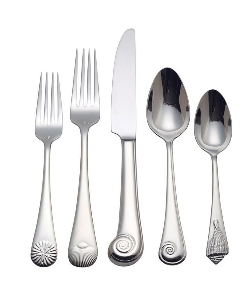 Reed & Barton seashell 5 Pieces Flatware Place Setting Set, Service for 1