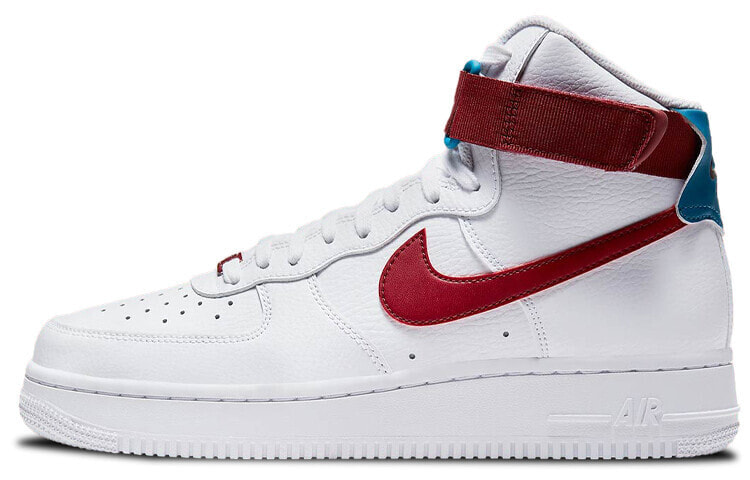 Nike Air Force 1 High 高帮 板鞋 女款 白红绿 / Кроссовки Nike Air Force 1 High 334031-119