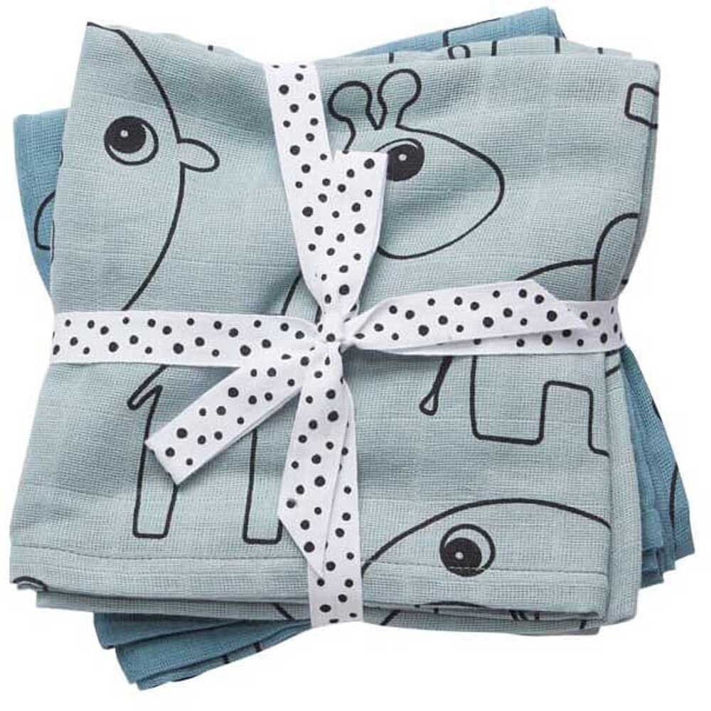 DONE BY DEER Burp Cloth 2 Pack Contour