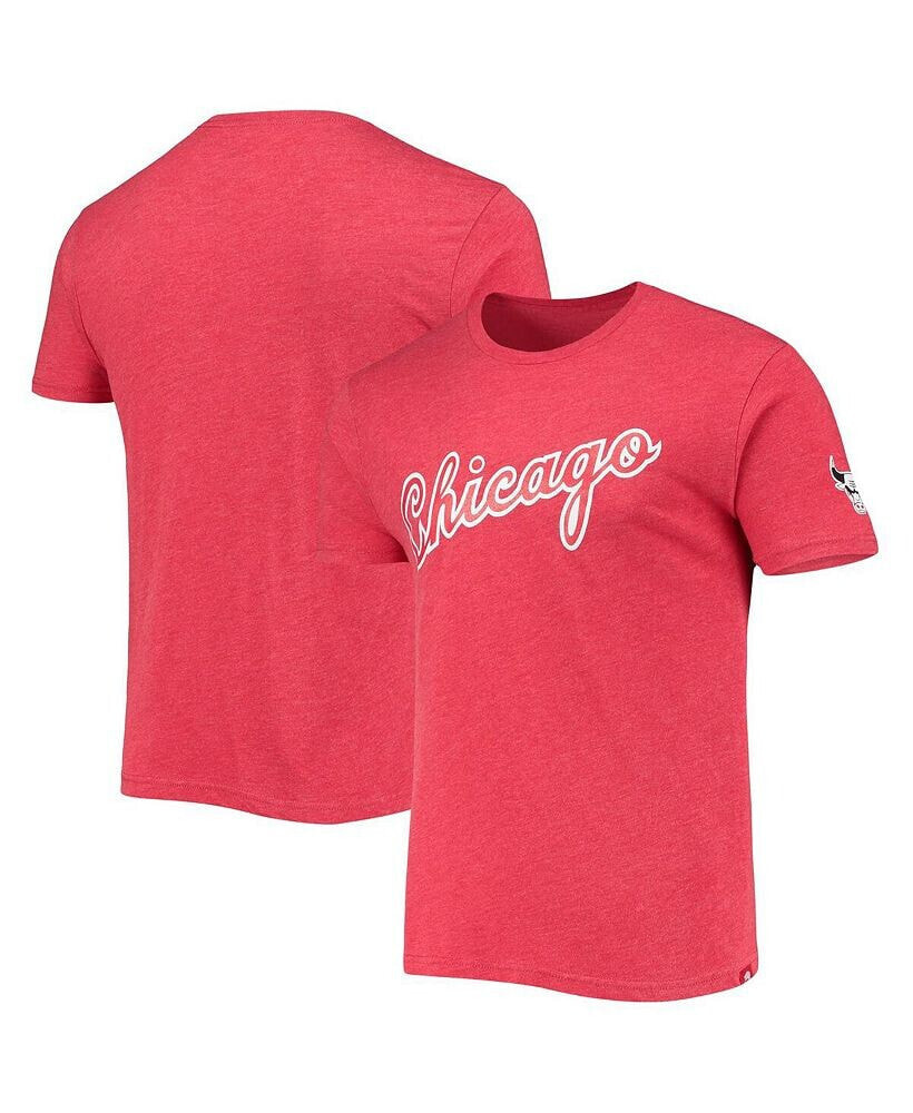 Sportiqe unisex Red Chicago Bulls 2021/22 City Edition Comfy Tri Blend T-shirt