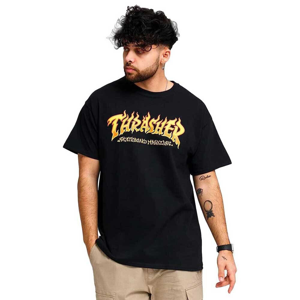 THRASHER Fire Short Sleeve T-Shirt