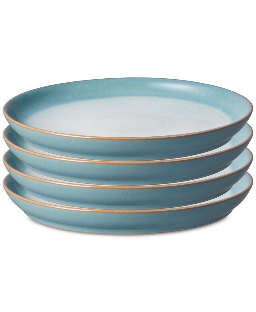 Denby azure Coupe Dinner Plate 4-Pc. Set