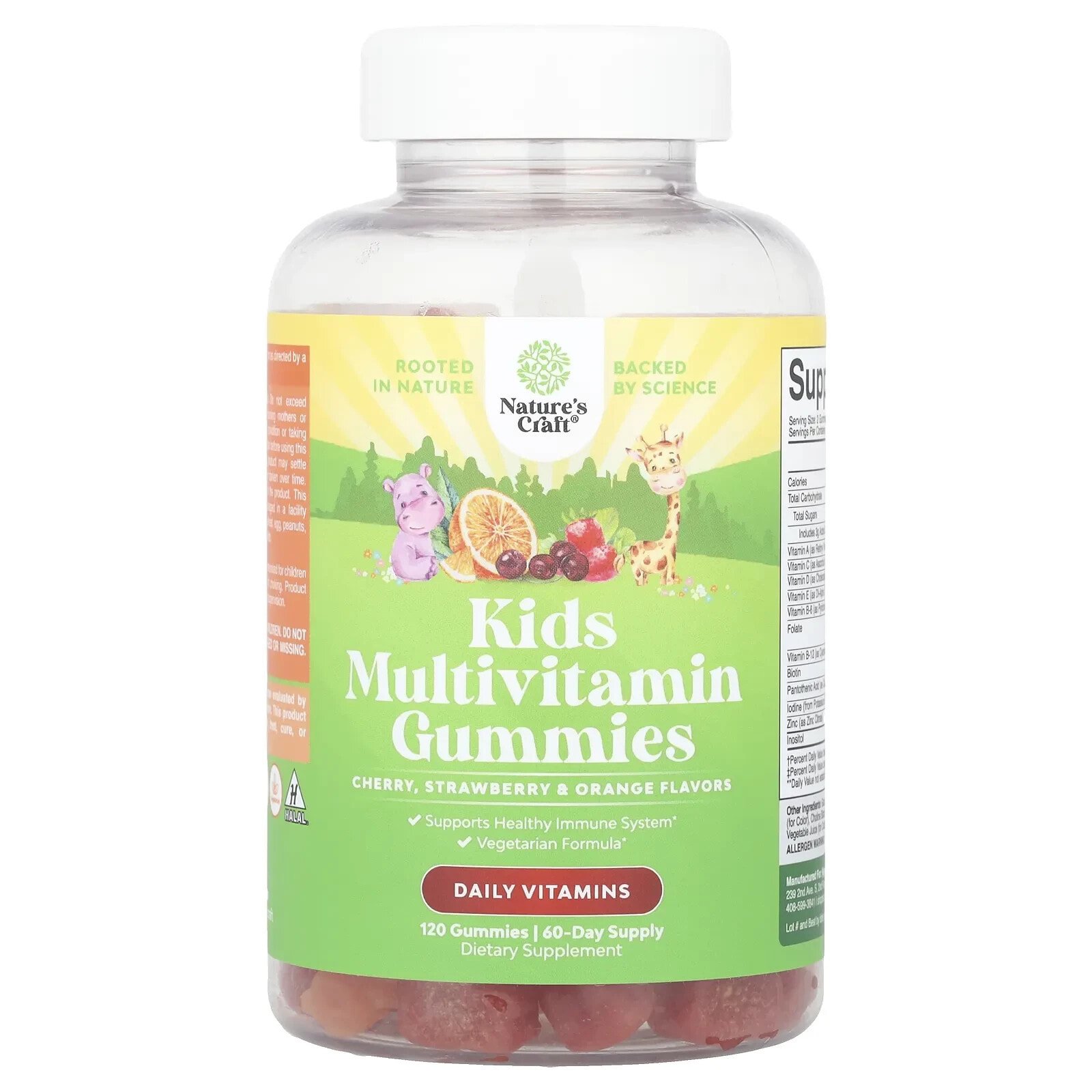 Kids Multivitamin Gummies, Cherry, Strawberry, & Orange, 90 Gummies