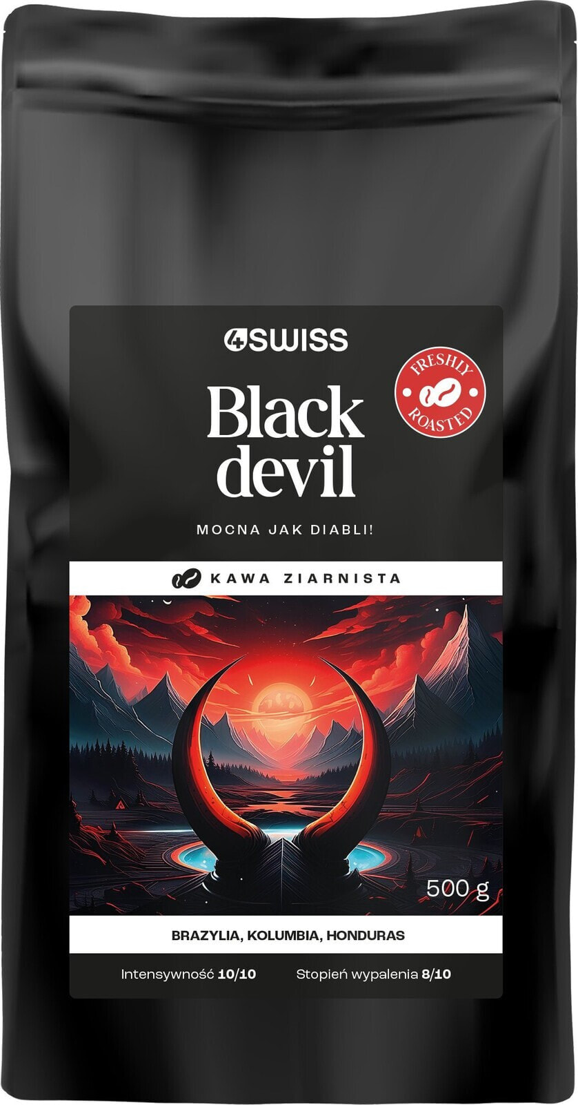 Kawa ziarnista 4Swiss Black Devil 500 g