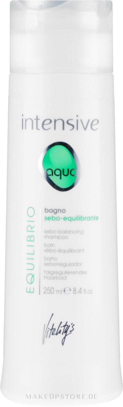 Seboregulierendes Shampoo mit Orangen- und Olivenextrakten - Vitality's Intensive Aqua Equilibrio Sebo-Balancing Shampoo