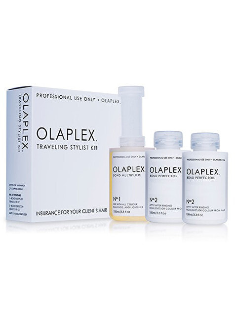 Olaplex Traveling Stylist Kit Восстанавливающий набор для окрашенных или химически обработанных волос 3 х 100 мл