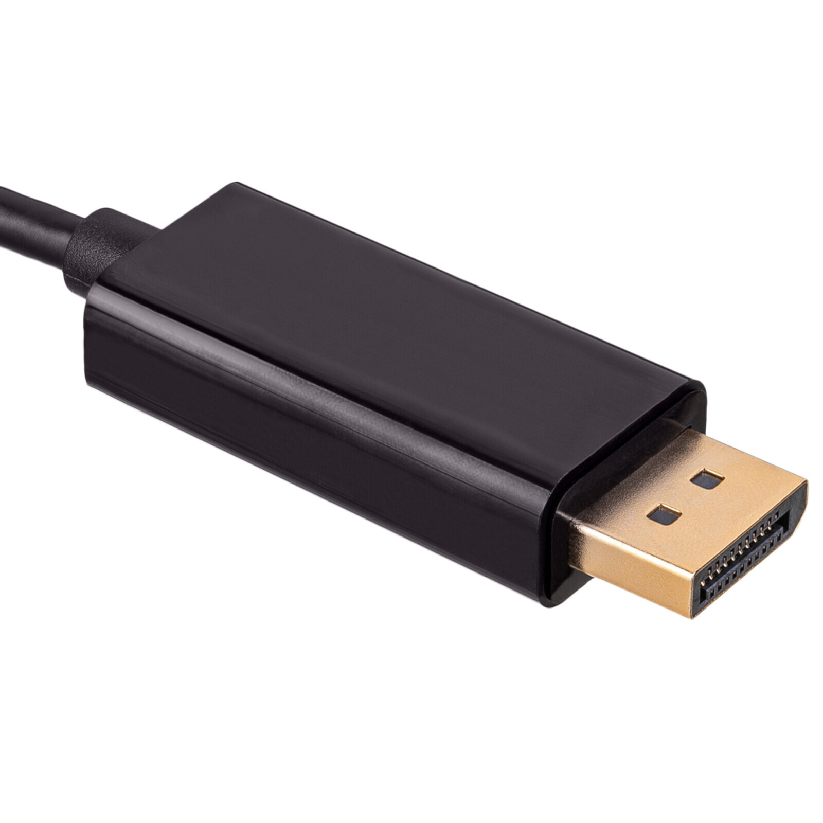 Akyga AK-AV-16 - 1.8 m - DisplayPort - USB Type-C - Male - Male - Gold