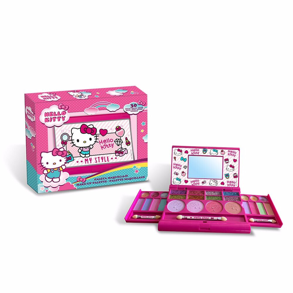 HELLO KITTY PALETA MAQUILLAJE LOTE 30 pz Детский набор для макияжа ( 30 предметов)