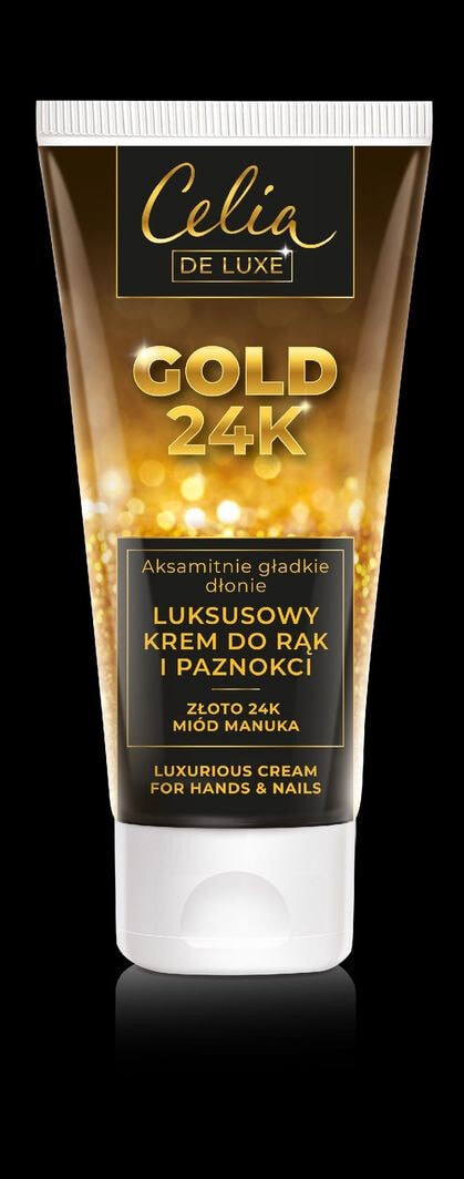 Celia Gold 24K  Роскошный крем для потрескавшейся кожи рук Золото 24 карата 80 мл