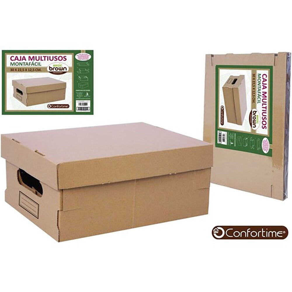 CONFORTIME Brown Multipurpose Box 30x22.5x12.5 cm