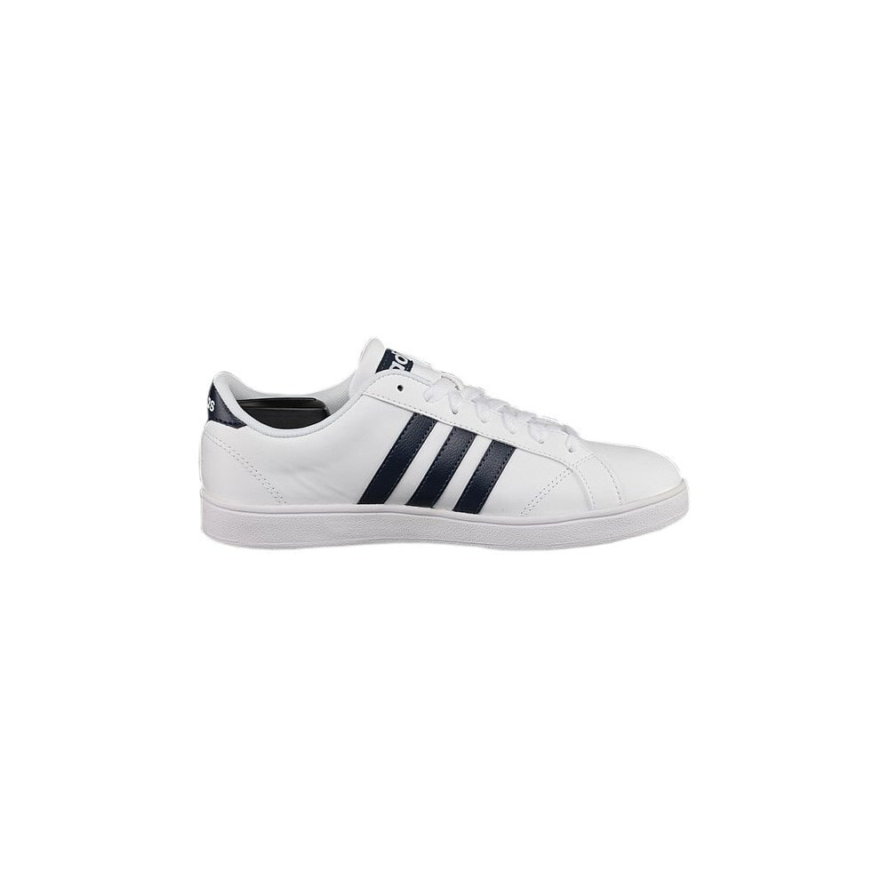 Мужские кроссовки повседневные белые кожаные низкие демисезонные Adidas  Baseline цвет белый размер 44.6 EU Male — купить недорого с доставкой,  746606