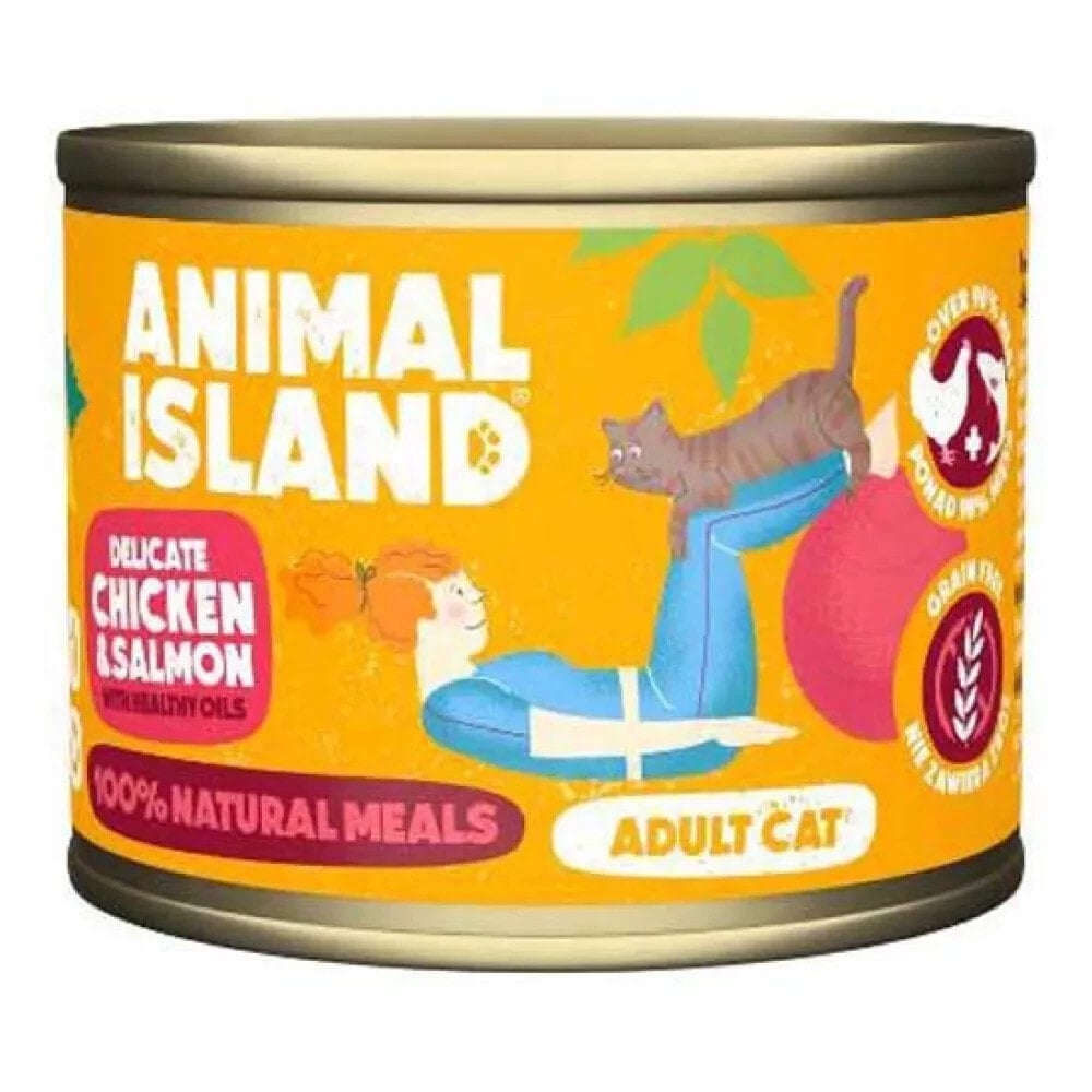 ANIMAL ISLAND Delicate Chicken And Salmon 200g Wet Cat Food