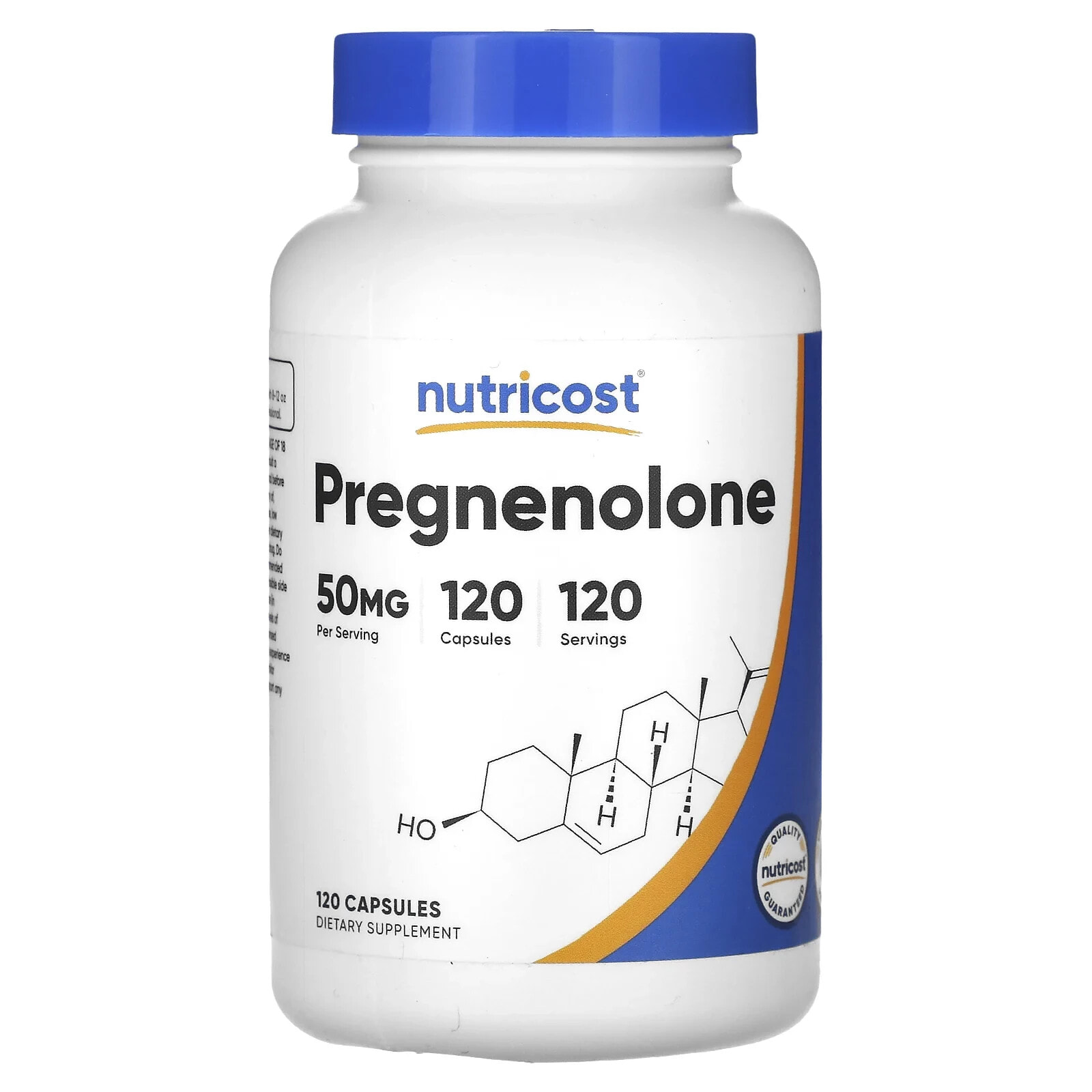 Pregnenolone, 10 mg, 120 Capsules