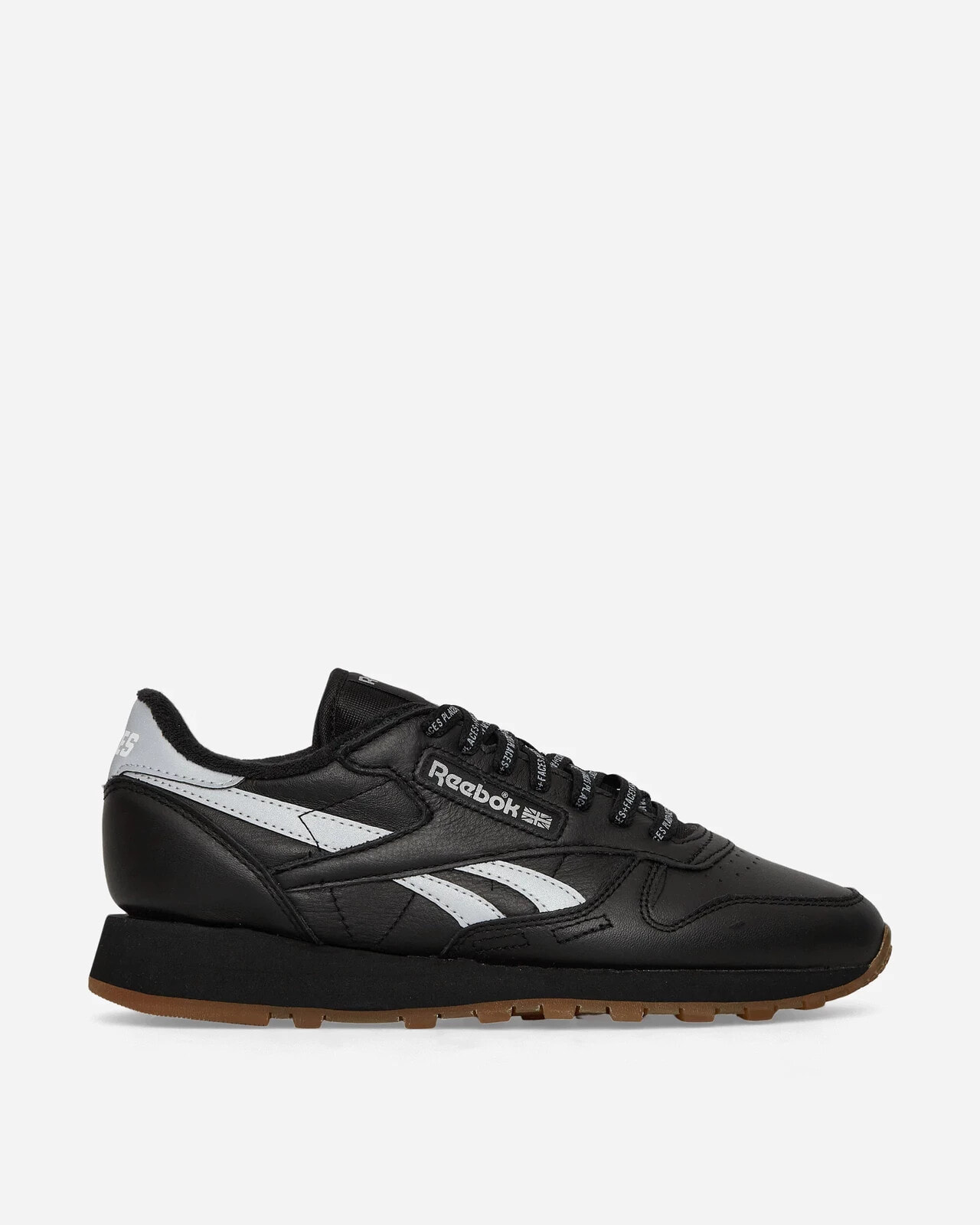 PLACES+FACES Classic Leather Sneakers Black / Silver