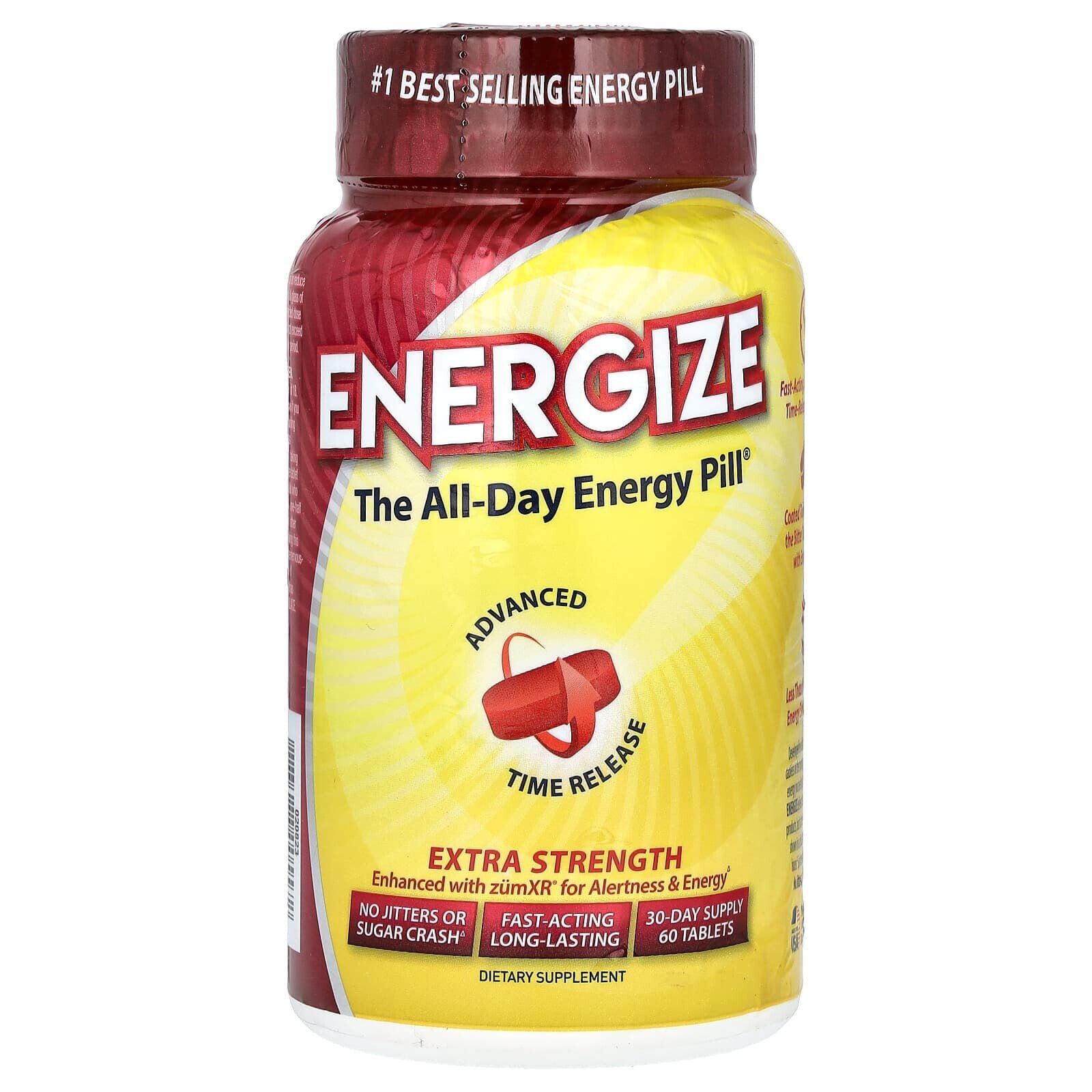 Energize, The All-Day Energy Pill, Extra Strength, 60 Tablets