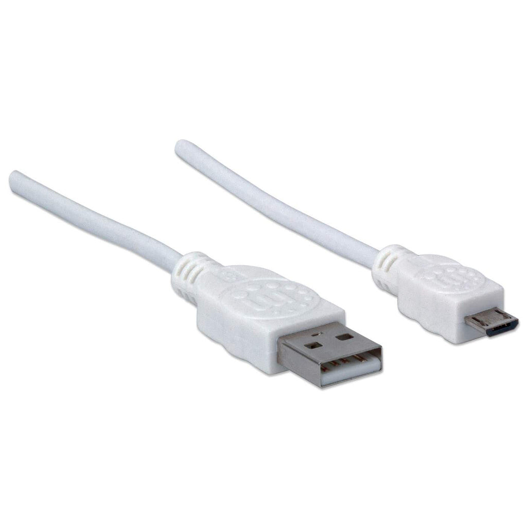 Manhattan 324069 USB кабель 1,8 m 2.0 USB A Micro-USB B Белый