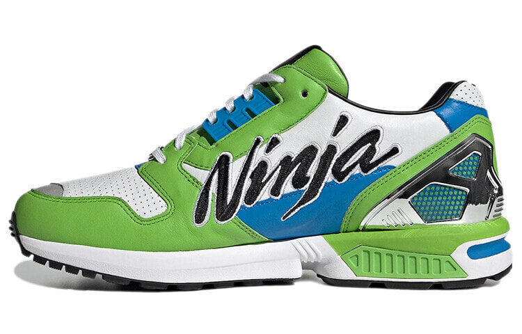 Kawasaki Ninja x adidas originals ZX 8000 复古休闲运动鞋 白蓝绿 川崎联名 / Кроссовки Adidas originals ZX GW3358