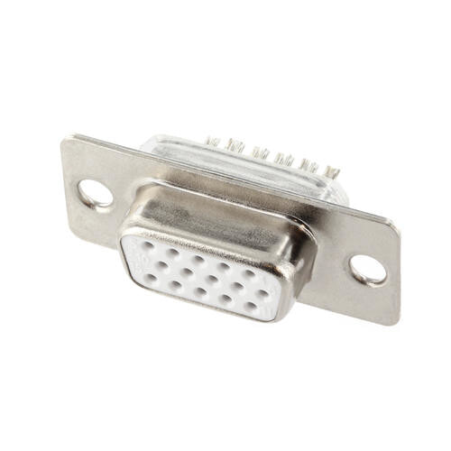 Econ Connect BU15HD - D-Sub - White - Brass - Steel - Thermoplastic polyester (PBT) - Nickel - Brass - 500 V