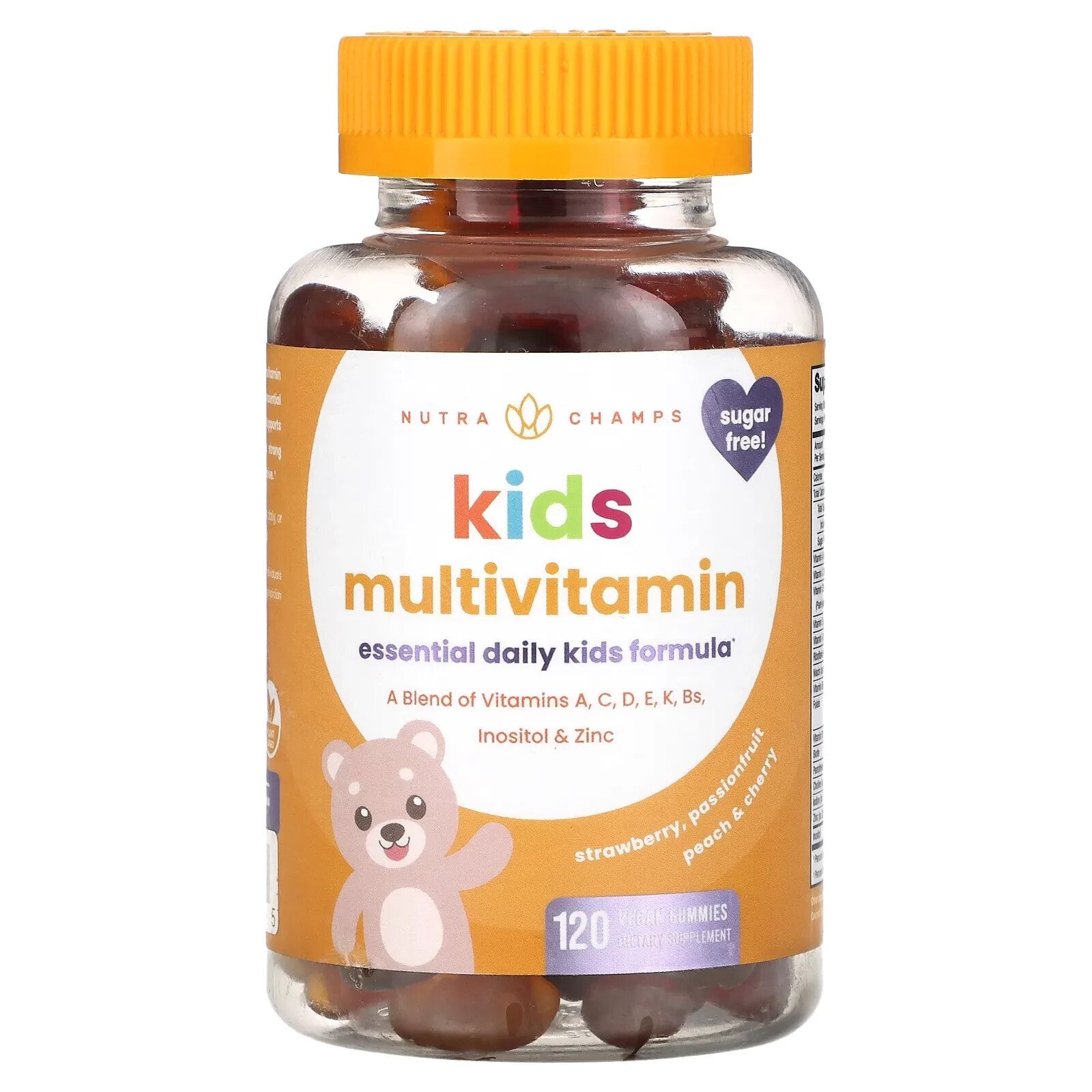 Kids Multivitamin, Strawberry, Passionfruit, Peach & Cherry, 120 Vegan Gummies