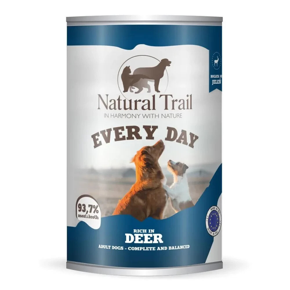 NATURAL TRAIL Every day rich deer wet dog food 400g