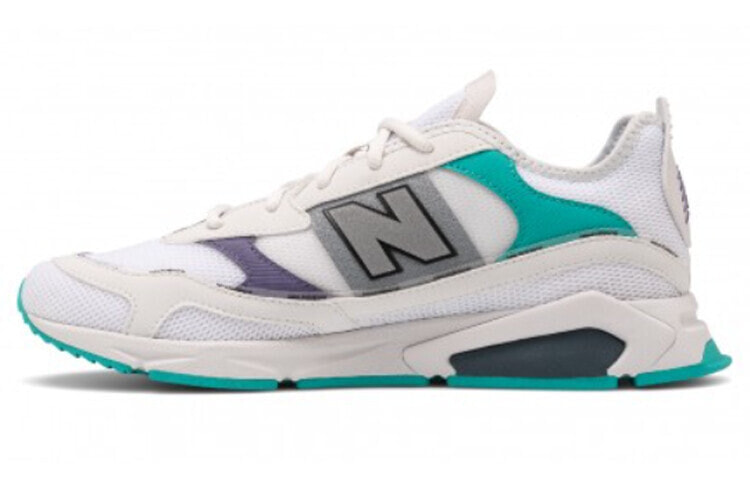 New Balance NB X-RACER 减震防滑 低帮 运动休闲鞋 男女同款 白绿 / Кроссовки New Balance NB X-RACER MSXRCHLC