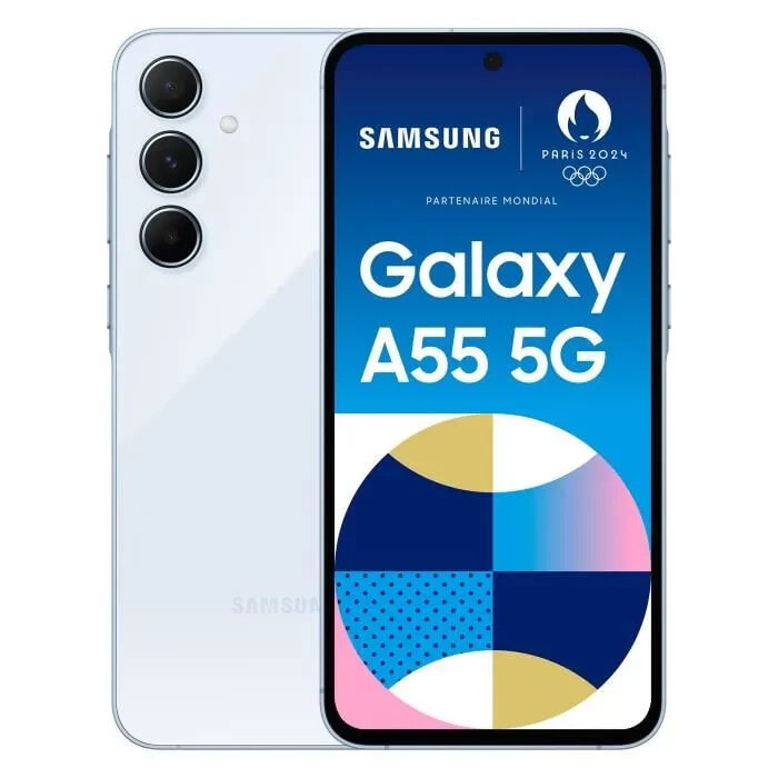 SAMSUNG Galaxy A55 5G Smartphone 128 GB Blau