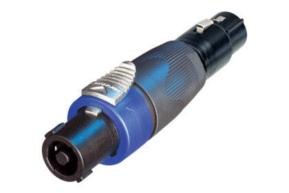 Neutrik NA4FX-F кабельный разъем/переходник speakON 3 pole XLR Черный, Синий
