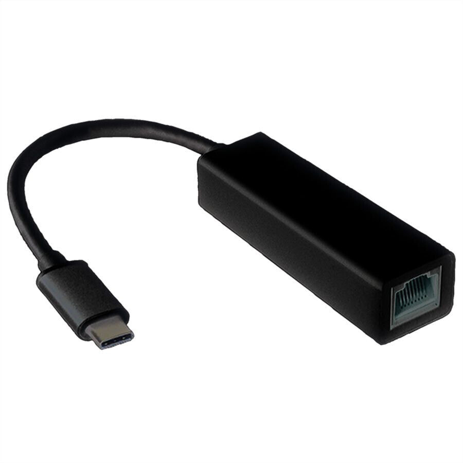 Value 12991115 кабельный разъем/переходник USB Type-C RJ-45 Черный