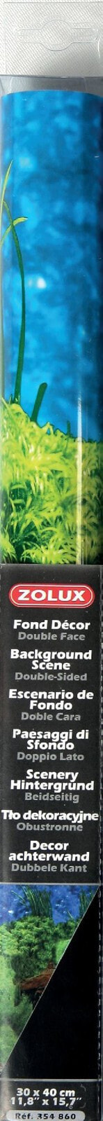 Декор для аквариума Zolux Tło akwariowe dwustronne 30 x 40 cm - korzeń/czarne