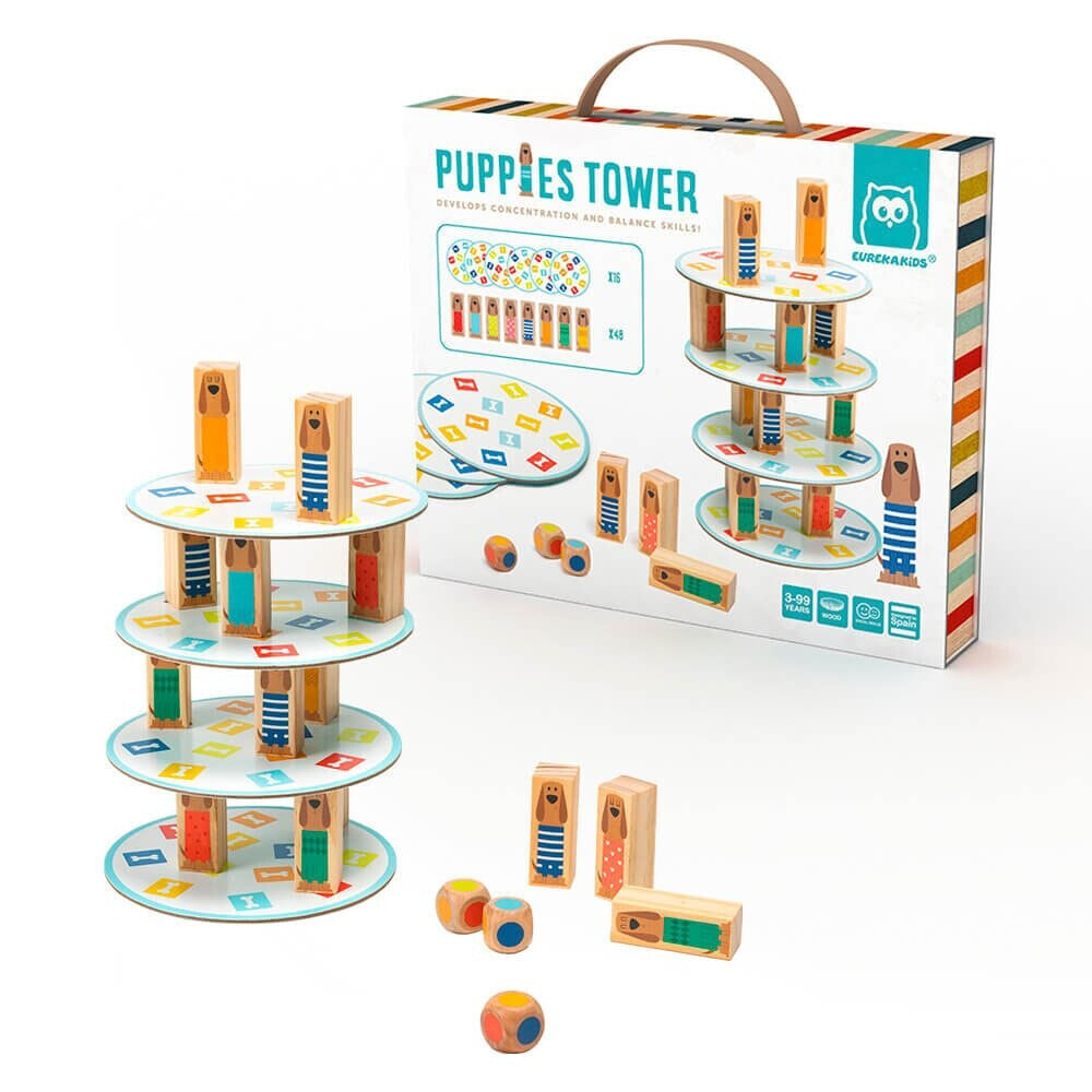 EUREKAKIDS Puppies tower strategy game