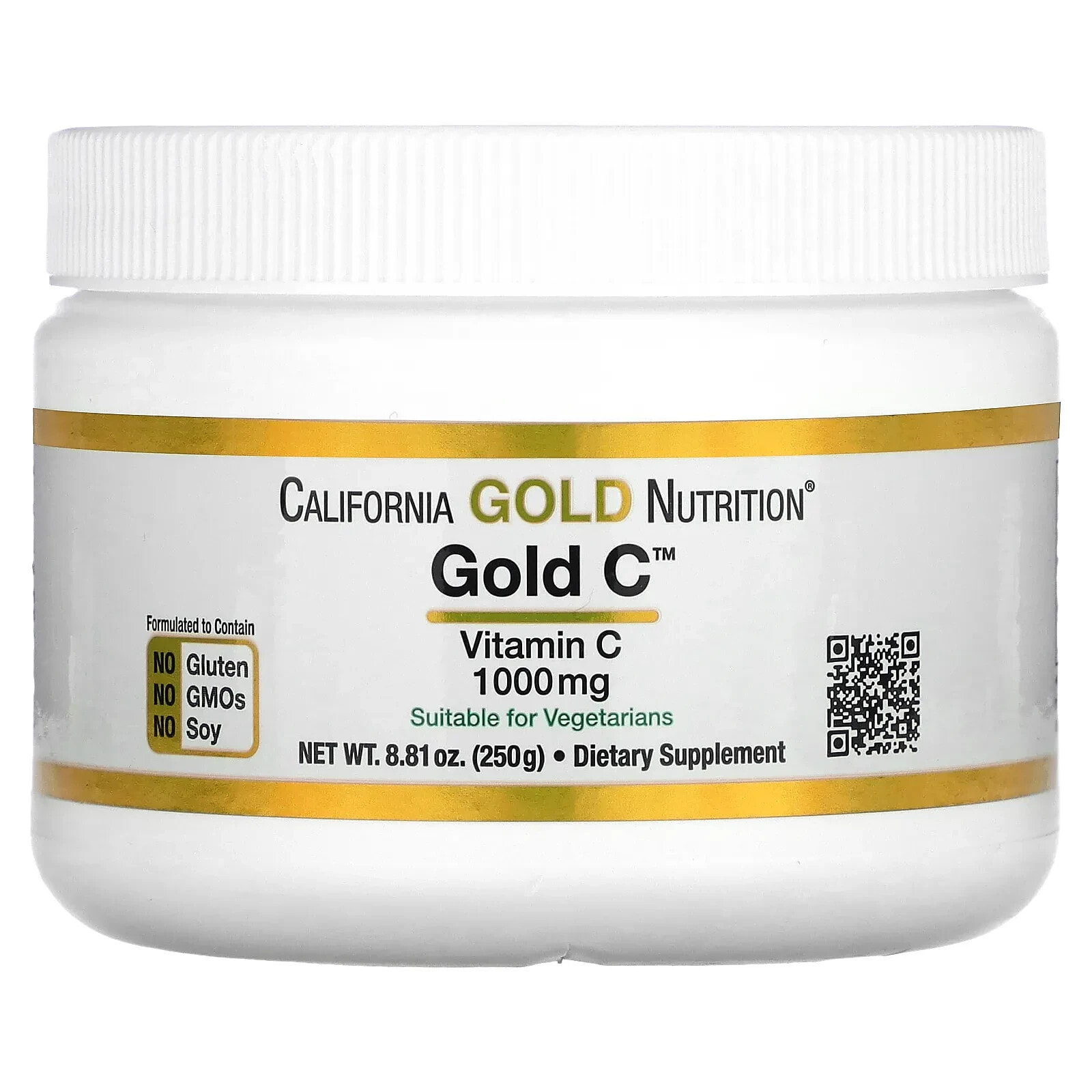 California Gold Nutrition, Gold C Powder, Vitamin C, 1,000 mg, 8.81 oz (250 g)
