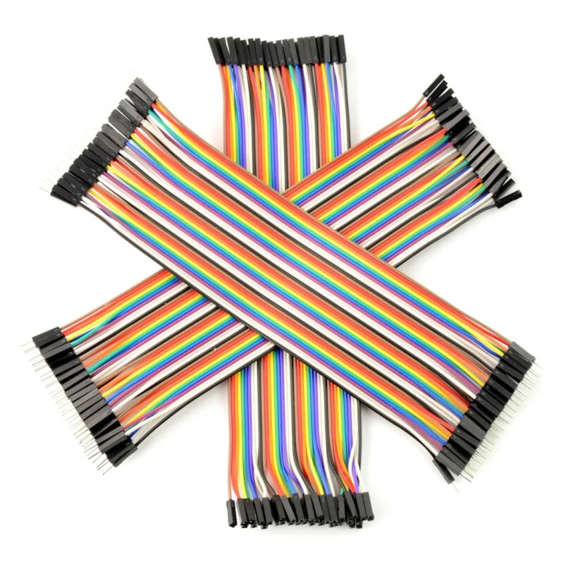 Connecting cables set justPi - 20cm 3 x 40pcs. m-m, f-f, m-f (120pcs.)