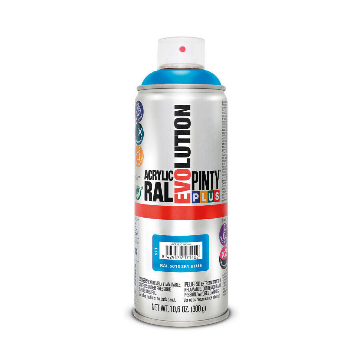 Spray paint Pintyplus Evolution RAL 5015 400 ml Sky Blue