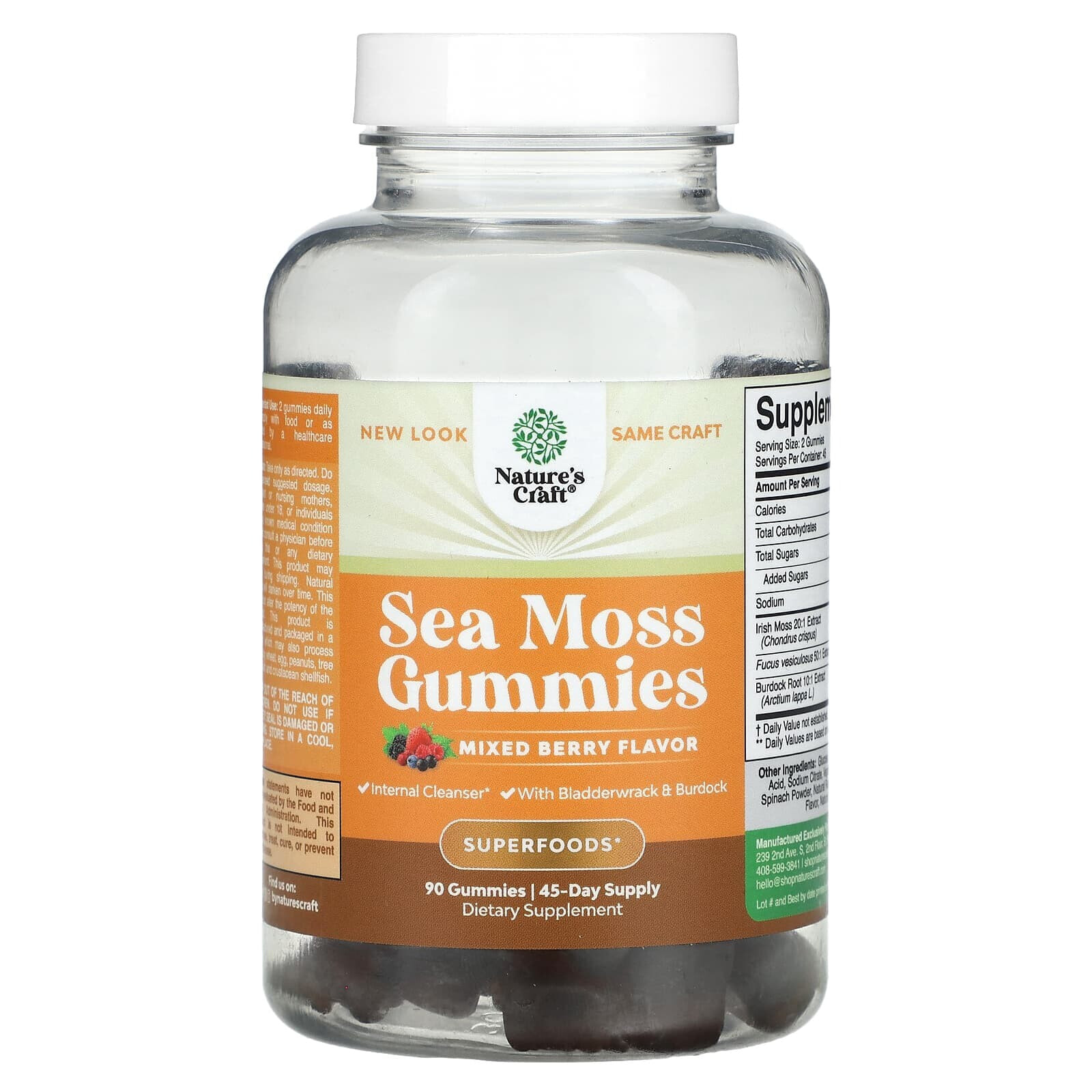 Sea Moss Gummies, Mixed Berry , 30 Gummies