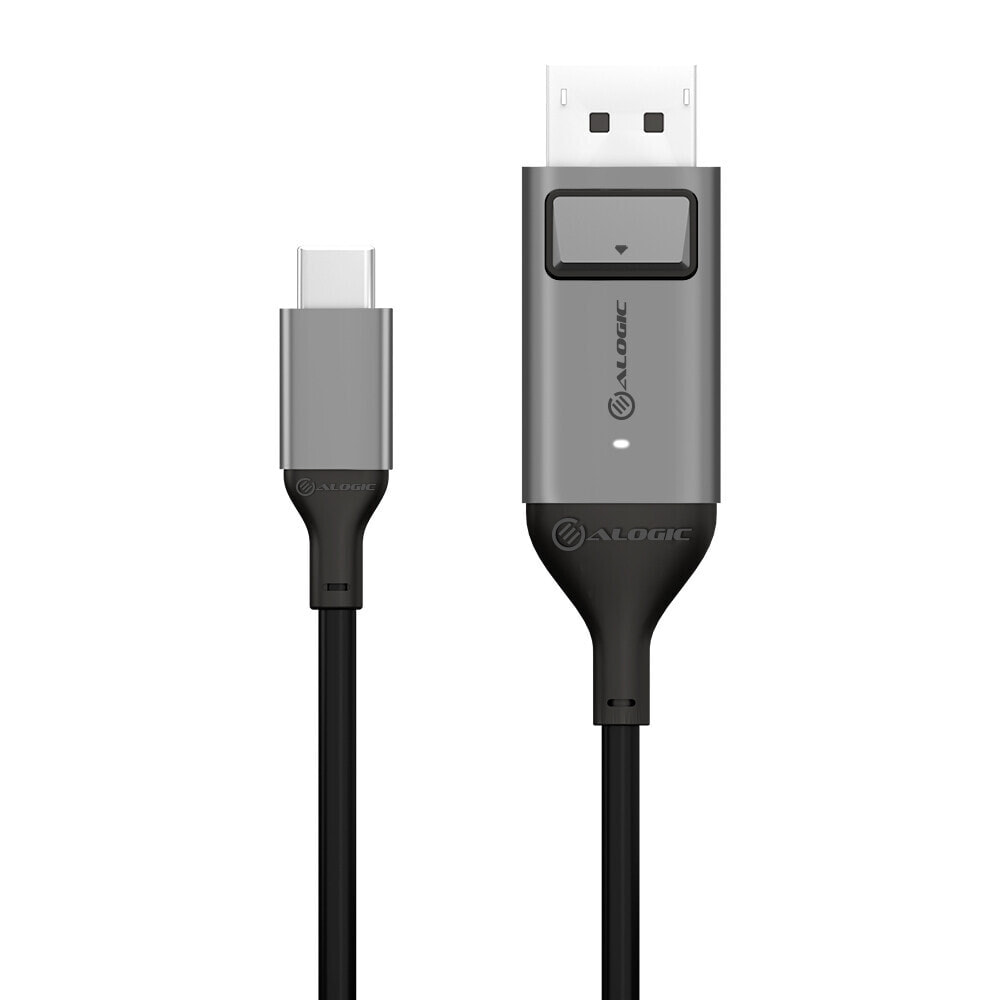ALOGIC ULCDP01-SGR видео кабель адаптер 1 m DisplayPort USB Type-C Черный, Серый