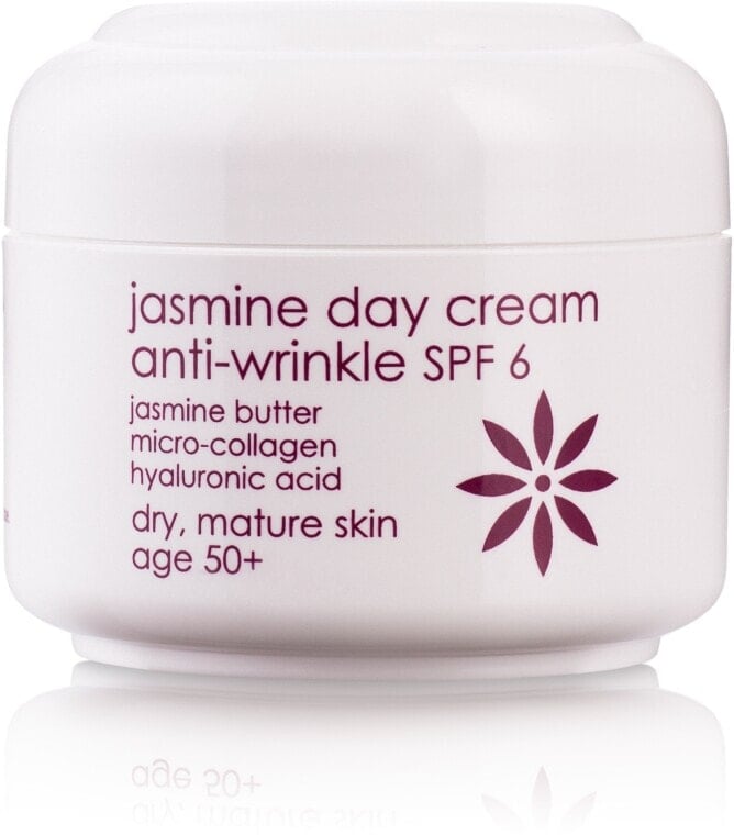 Anti-Falten Tagescreme mit Jasminbutter, Kollagen und Hyaluronsäure - Ziaja Jasmine Day Cream Anti-Wrinkle SPF 6