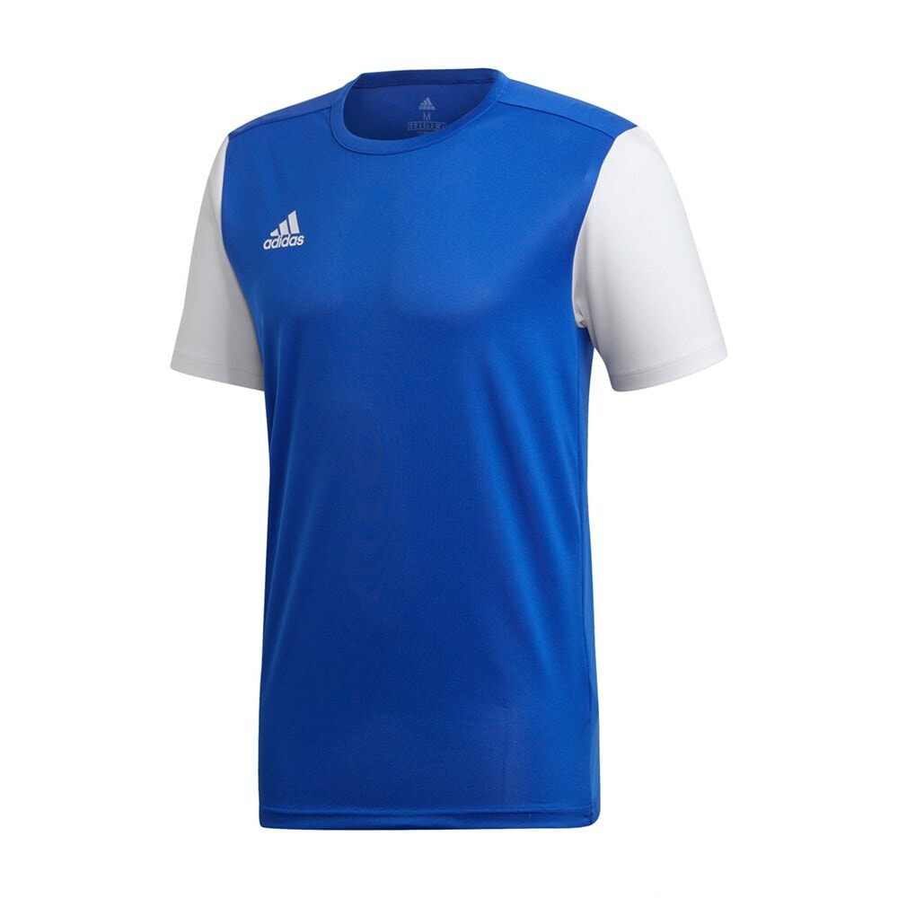 Мужская спортивная футболка синяя с логотипом Adidas Junior Estro 19