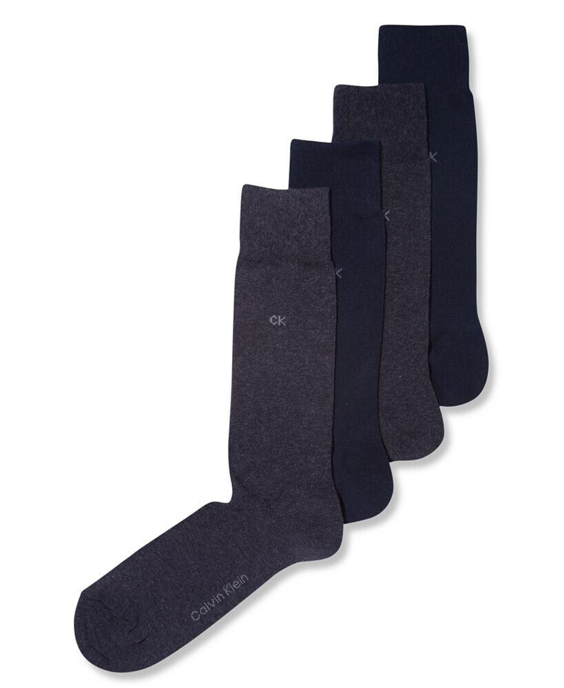 Men's Socks, 4 Pack Solid