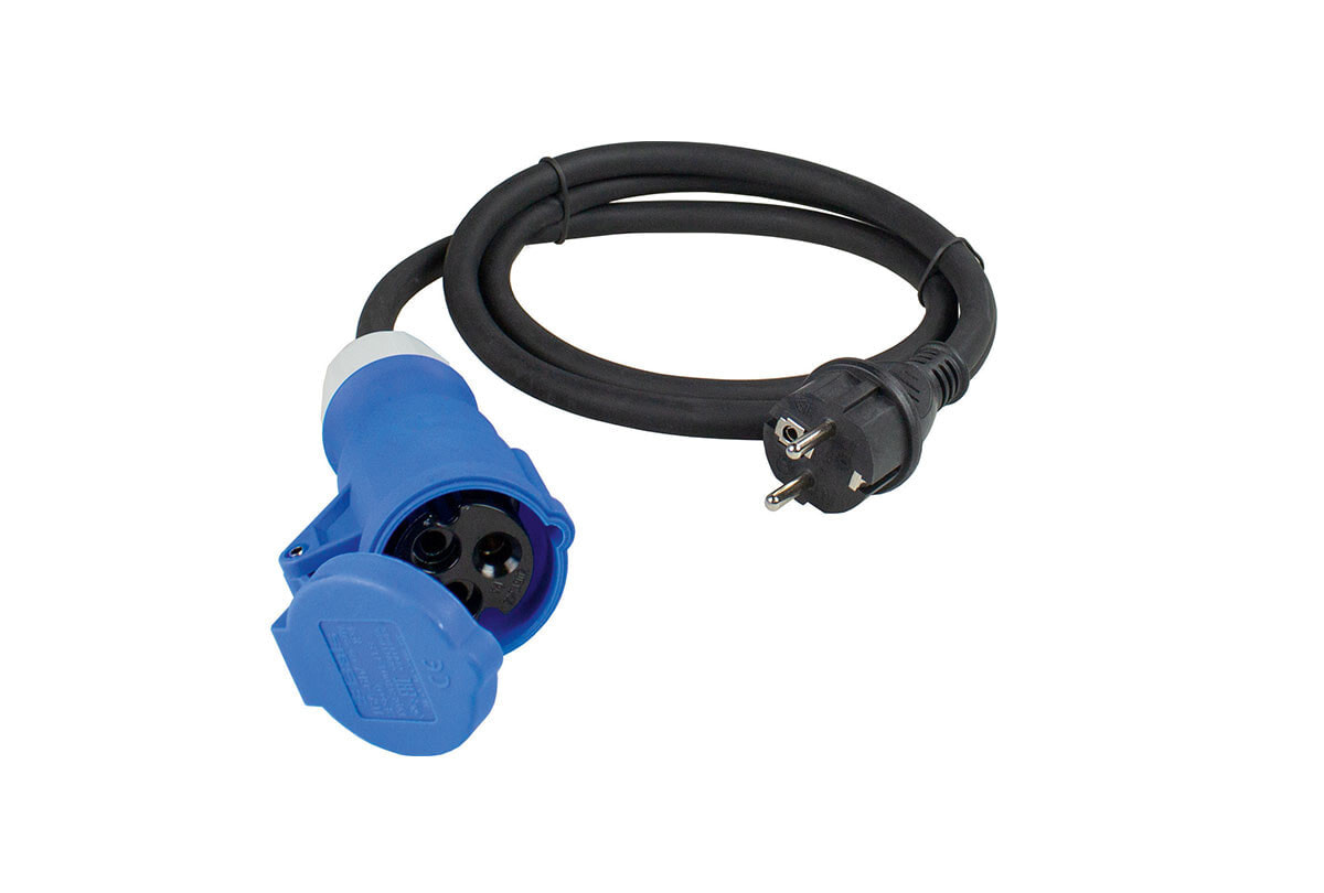 as-Schwabe 60486 кабель питания Черный, Синий 1,5 m Силовая вилка тип E+F 3-контактный