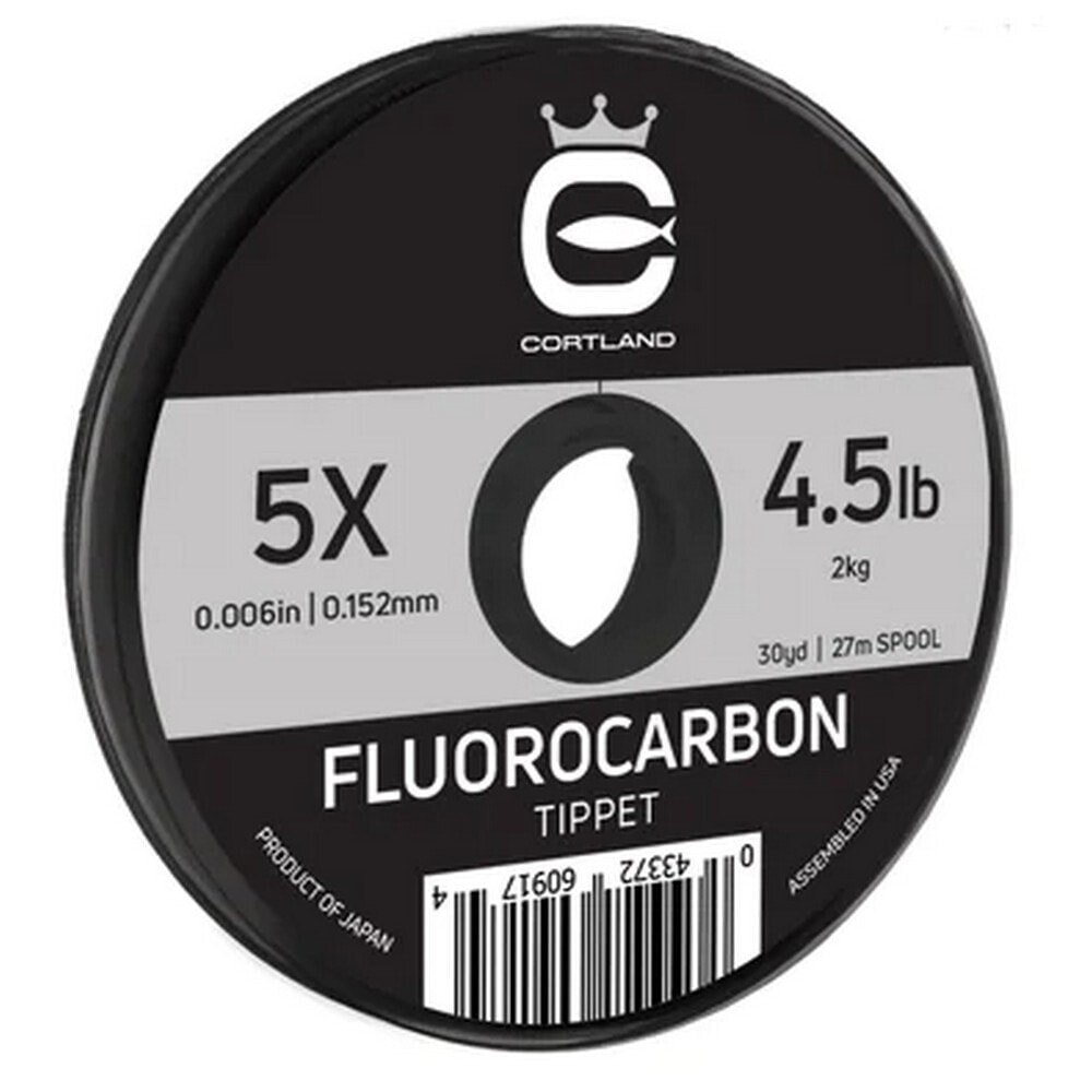 CORTLAND Fluorocarbon Tippet 4X 27 m Fly Fishing Line