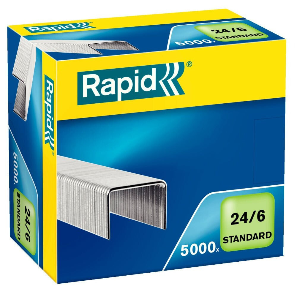 RAPID 24/6 mm x5000 Standard Galvanized Staples