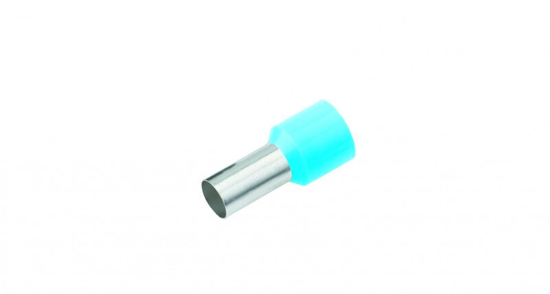 182190 - Pin terminal - Copper - Straight - Light Blue - Tin-plated copper - Polypropylene (PP)